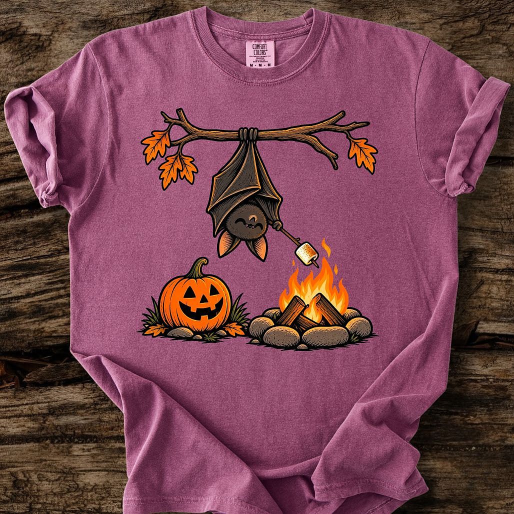 Bat Roasting Marshmallow T-Shirt