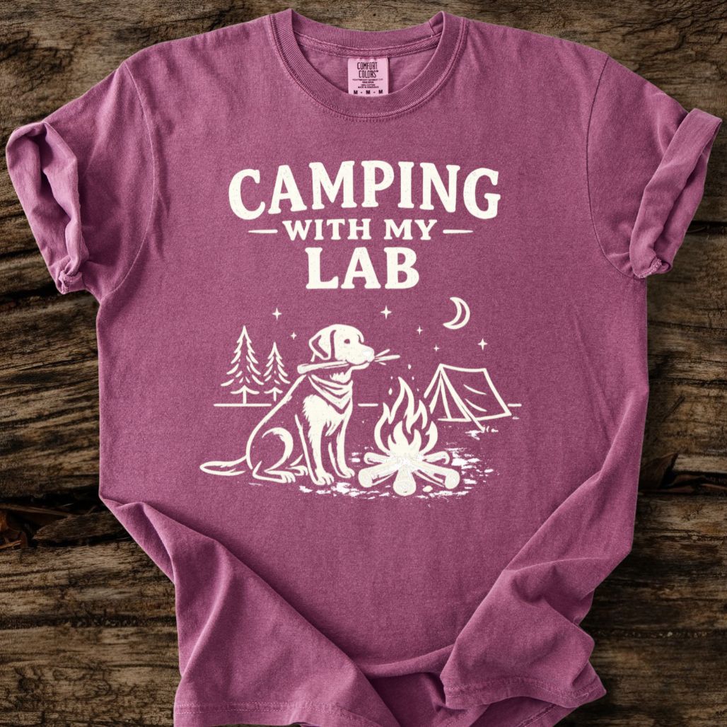 Camping With My Lab T-Shirt