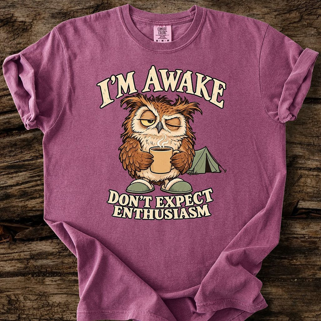I'm Awake - Don't Expect Enthusiasm T-Shirt