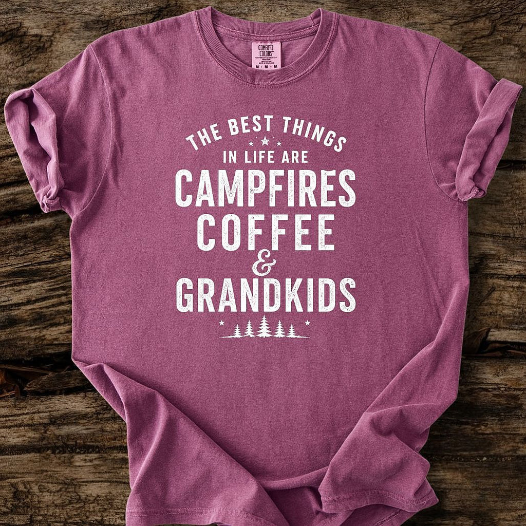 Campfires, Coffee, & Grandkids T-Shirt