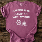 Happiness Is Camping With My Dog T-Shirt