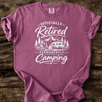 Officially Retired, Permanently Camping T-Shirt