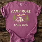 Camp More - Care Less T-Shirt