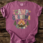 Camp Grandma Faux Patchwork T-Shirt