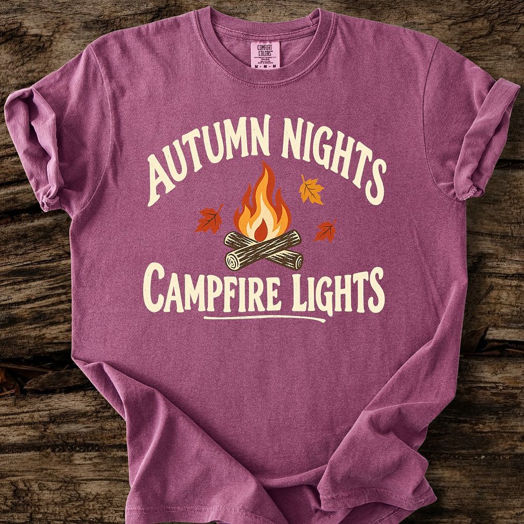 Autumn Nights - Campfire Lights T-Shirt