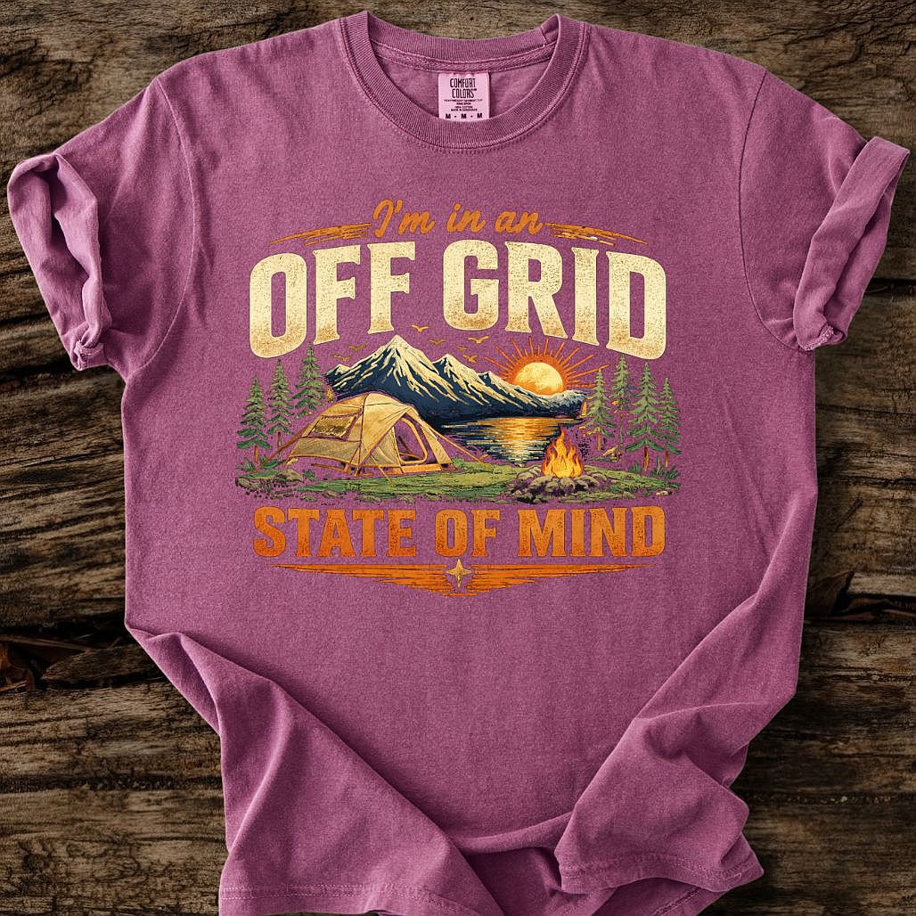 Off Grid State Of Mind (Color) T-Shirt