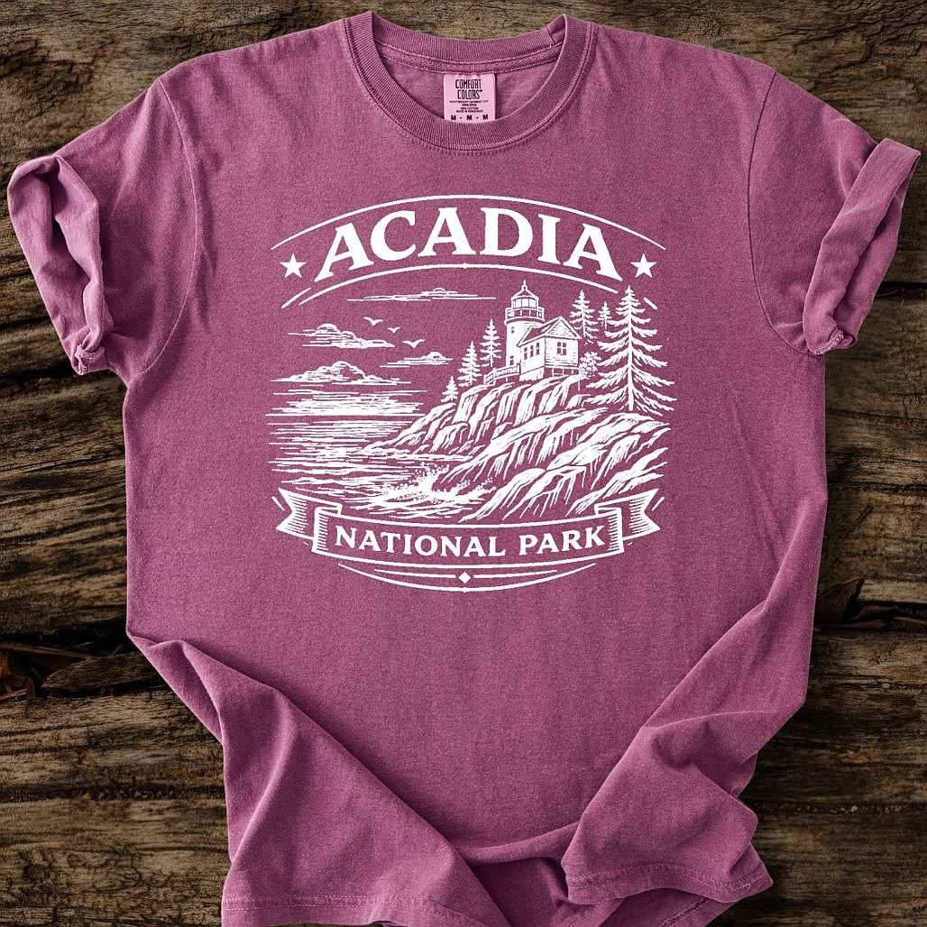 Acadia National Park T-Shirt White