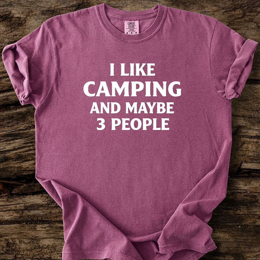 I Like Camping And Maybe 3 People T-Shirt