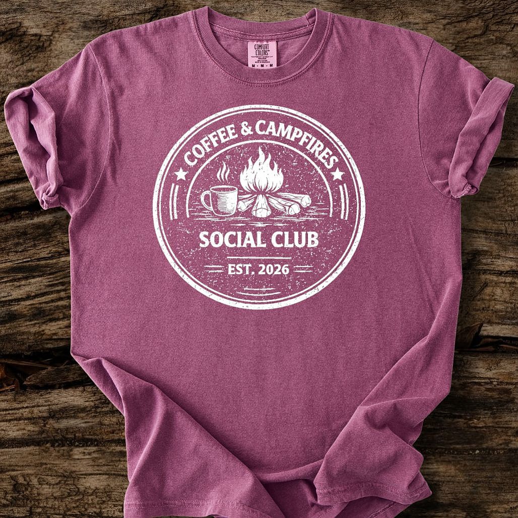 Coffee & Campfires Social Club T-Shirt