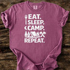 Eat, Sleep, Camp, Repeat T-Shirt