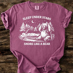 Sleep Under Stars, Snore Like A Bear T-Shirt