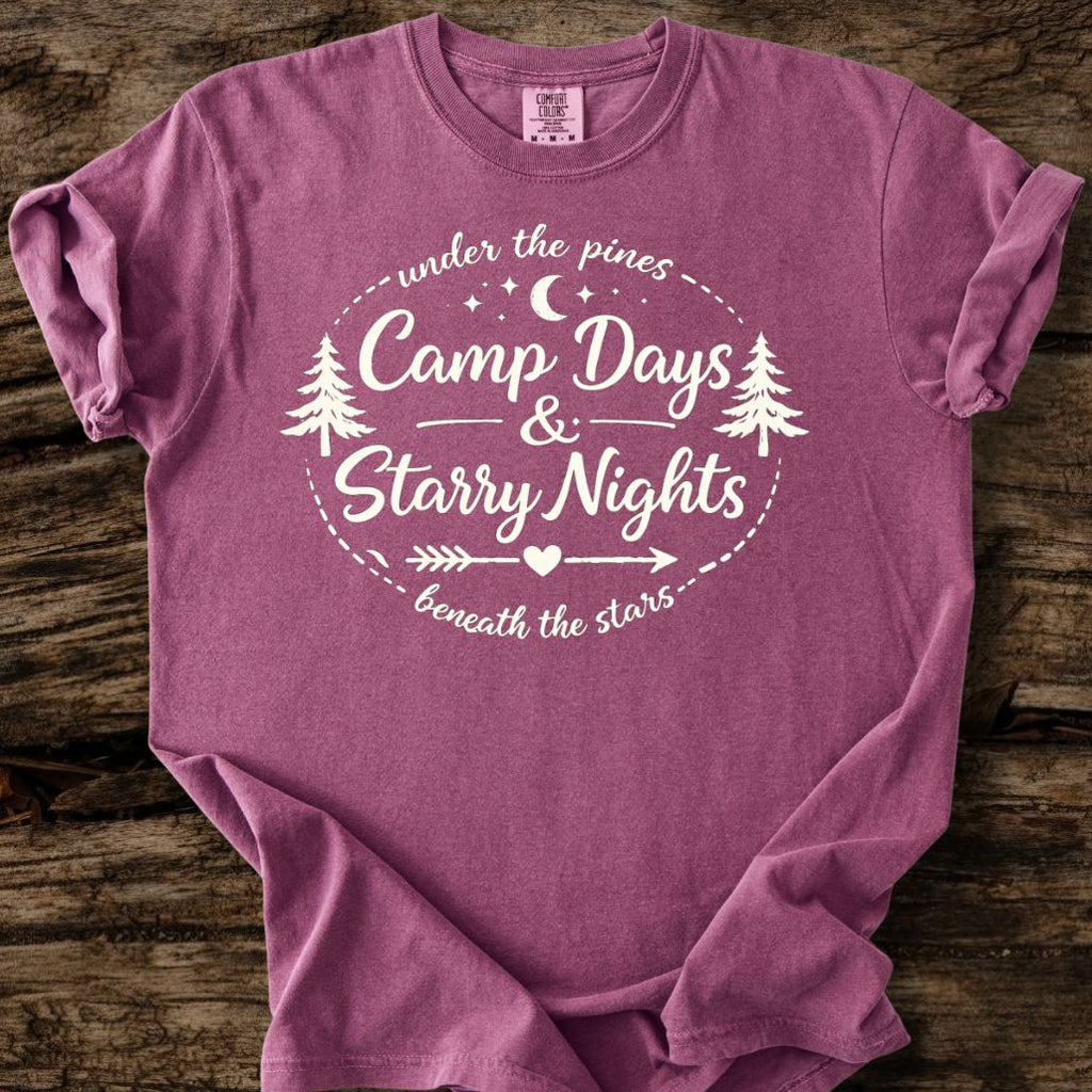 Camp Days And Starry Nights T-Shirt