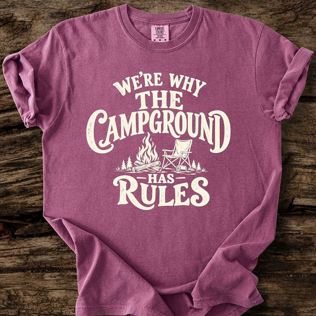 We're Why The Campground Has Rules T-Shirt