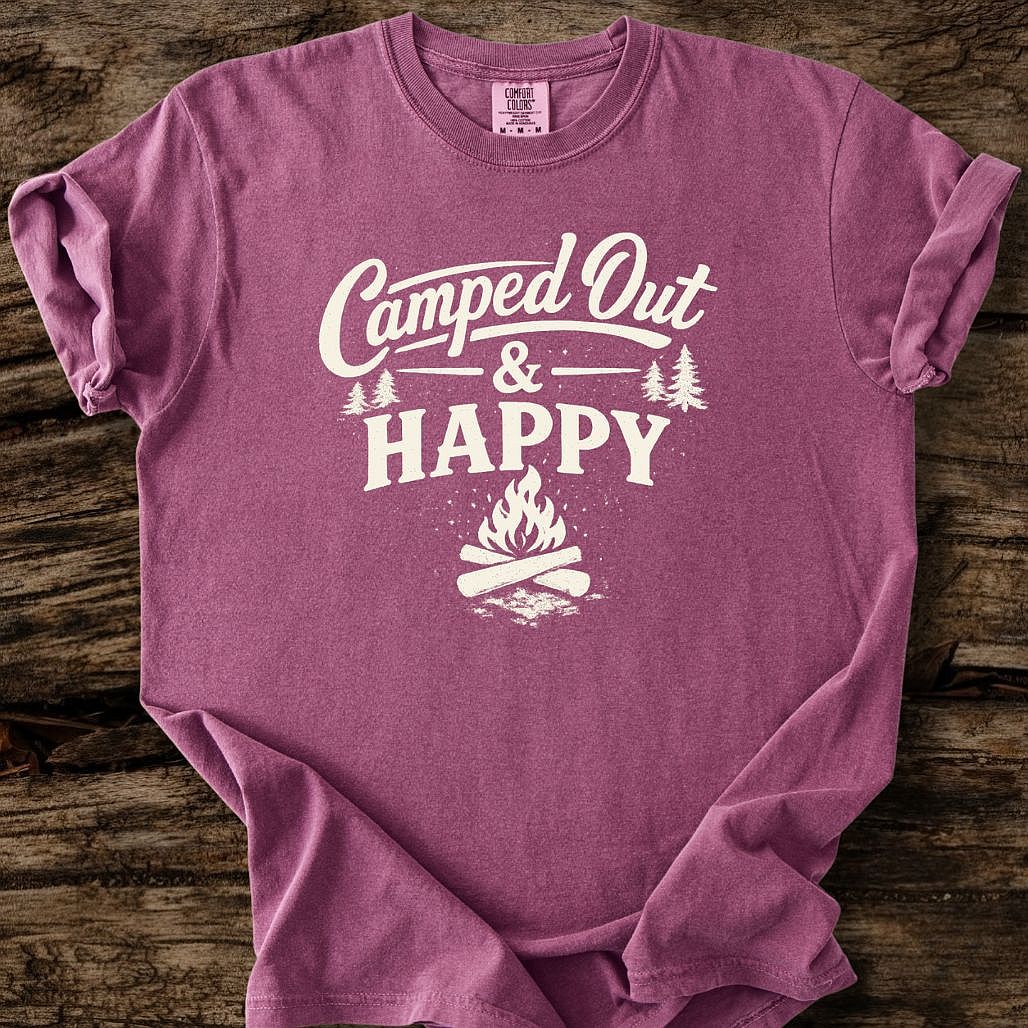 Camped Out & Happy T-Shirt