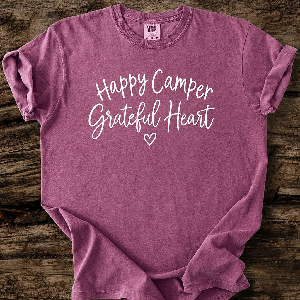 Happy Camper Grateful Heart T-Shirt