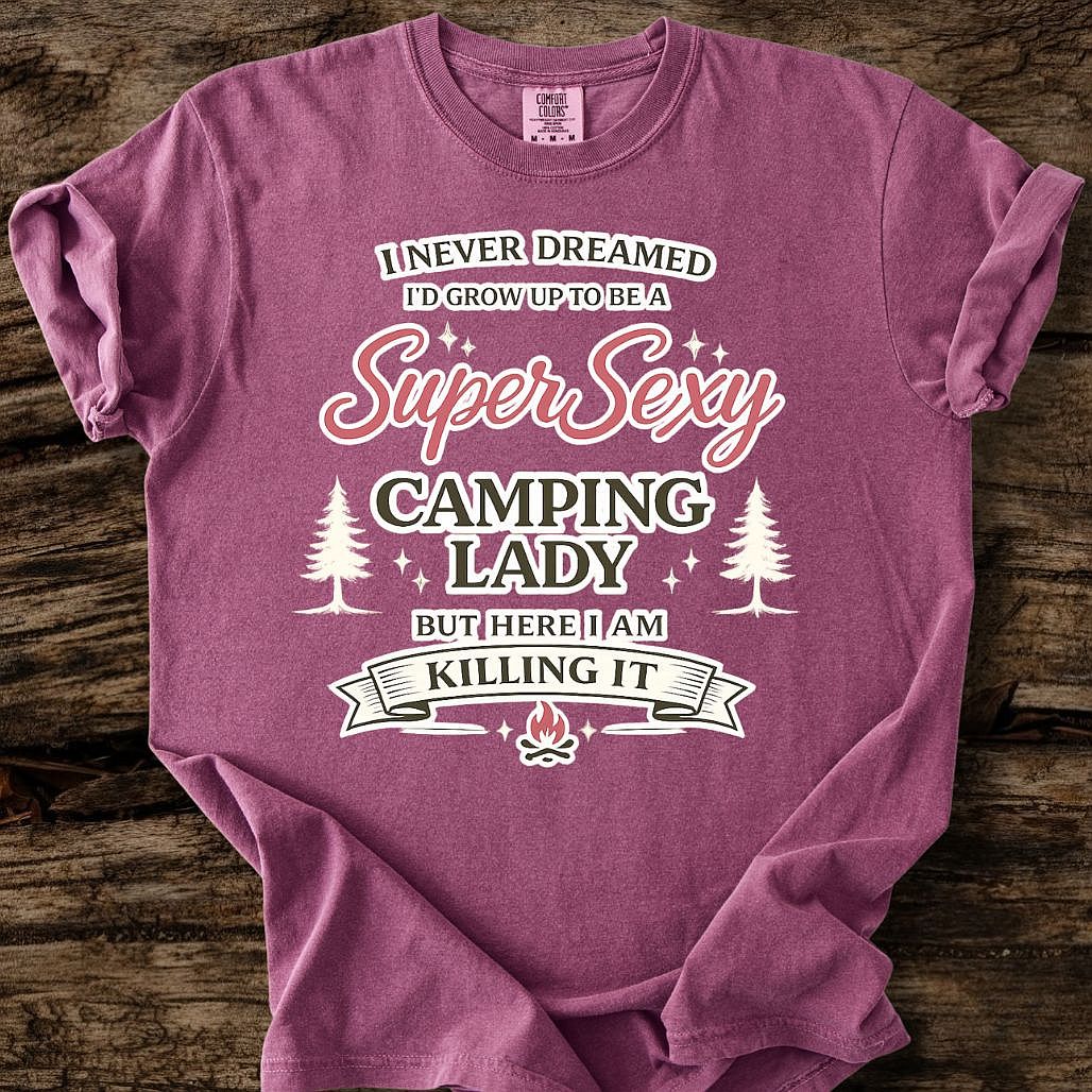 Super Sexy Camping Lady T-Shirt