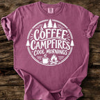 Coffee Campfires Cool Mornings T-Shirt