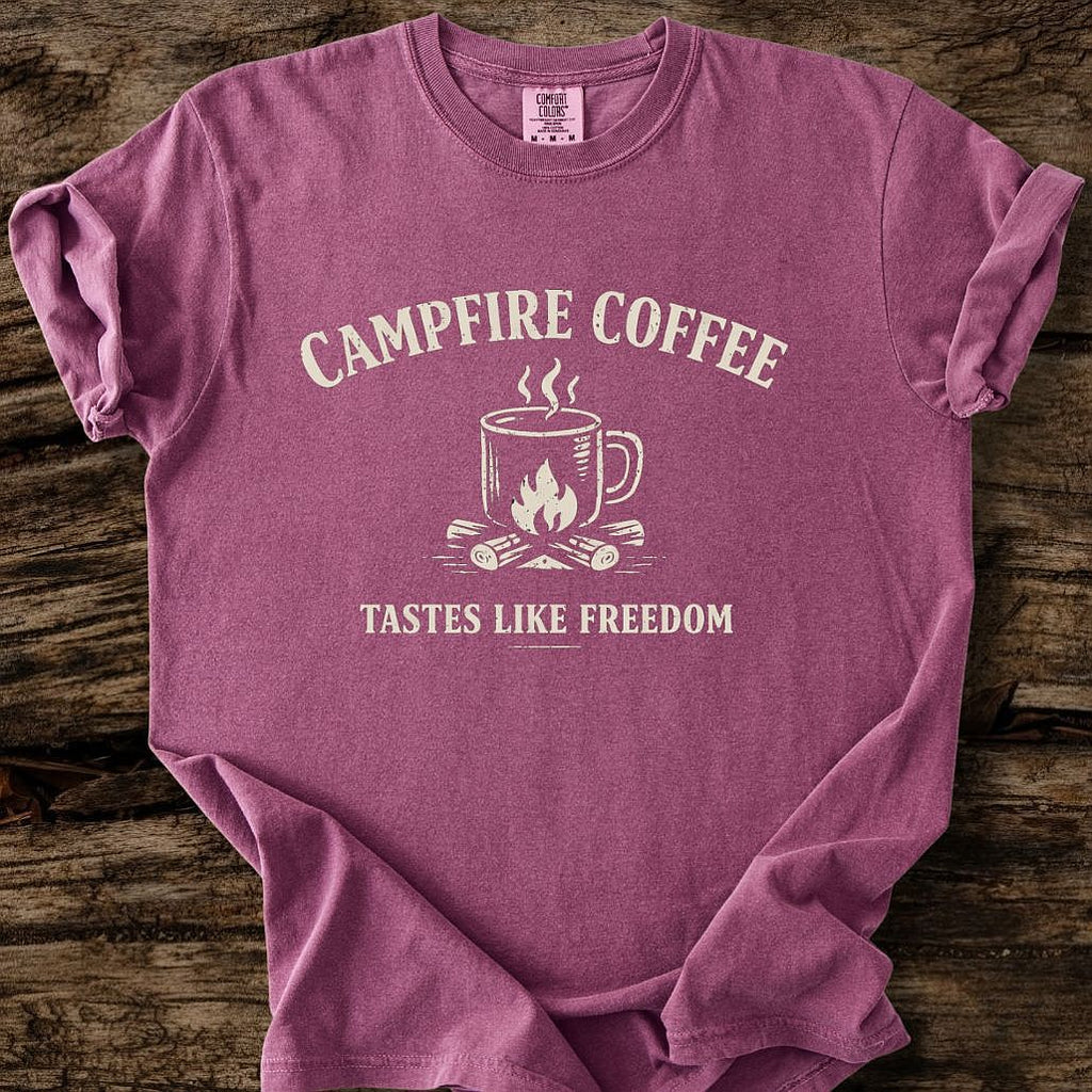 Campfire Coffee Tastes Like Freedom T-Shirt