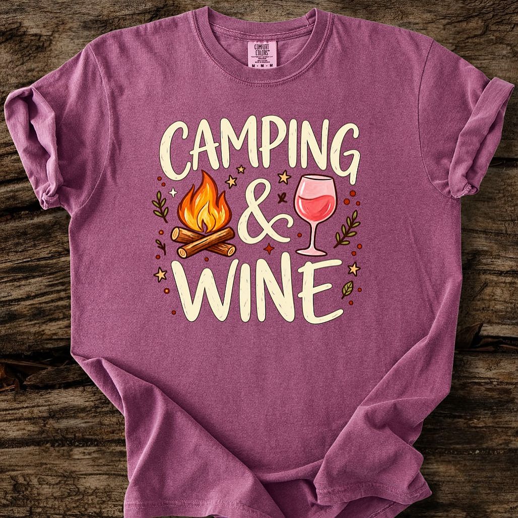 Camping & Wine T-Shirt