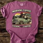 Morning Coffee - Evening Campfire T-Shirt