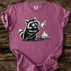 Raccoon Roasting Marshmallows T-Shirt