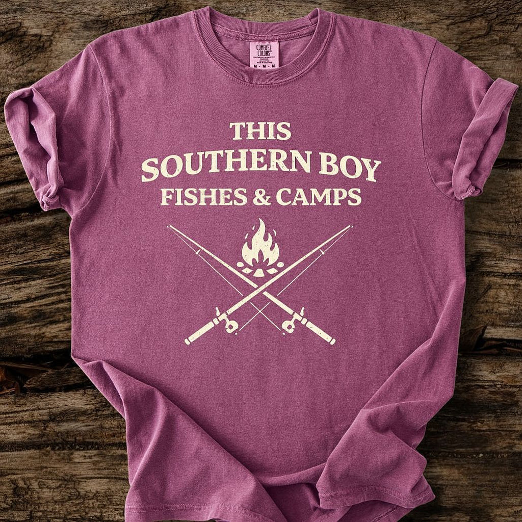 This Southern Boy Fishes & Camps T-Shirt