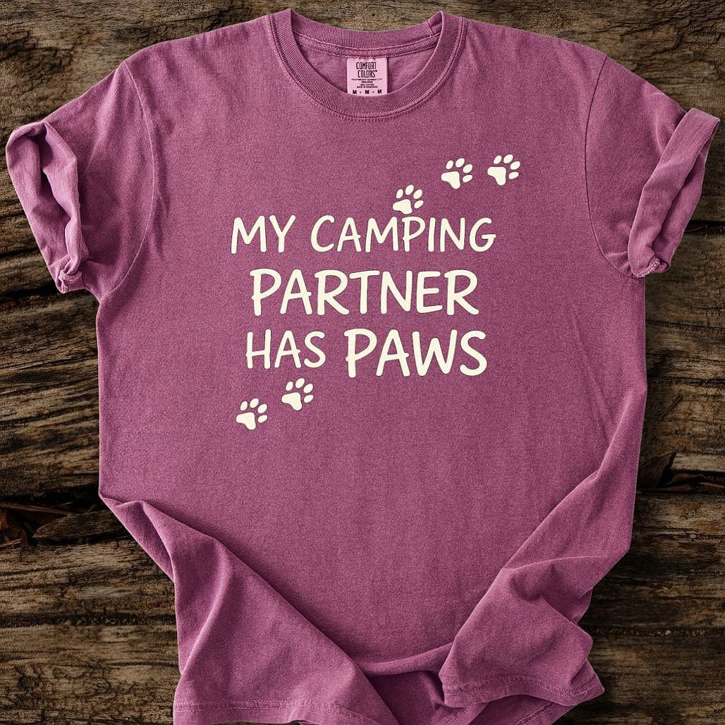My Camping Partner Has Paws T-Shirt