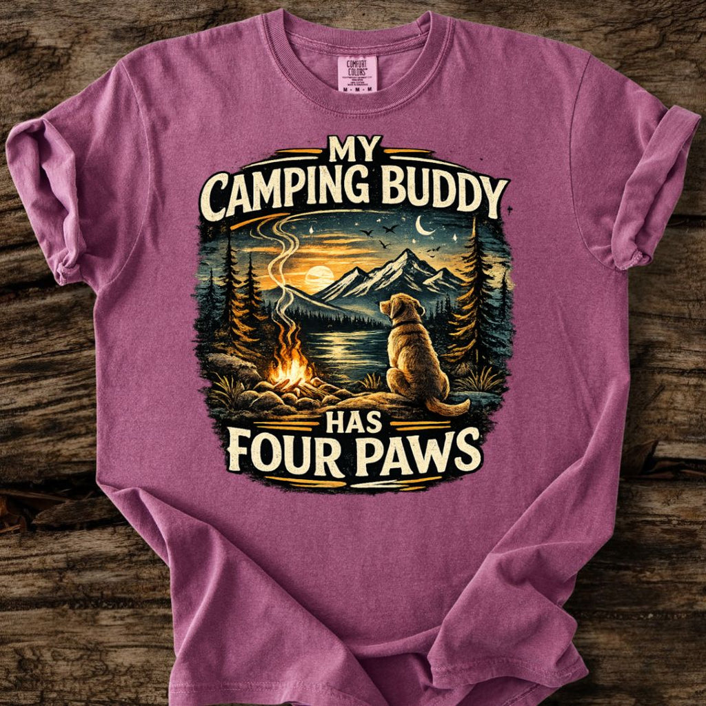 My Camping Buddy Has Four Paws T-Shirt