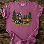 Camp Raccoon Faux Patchwork T-Shirt