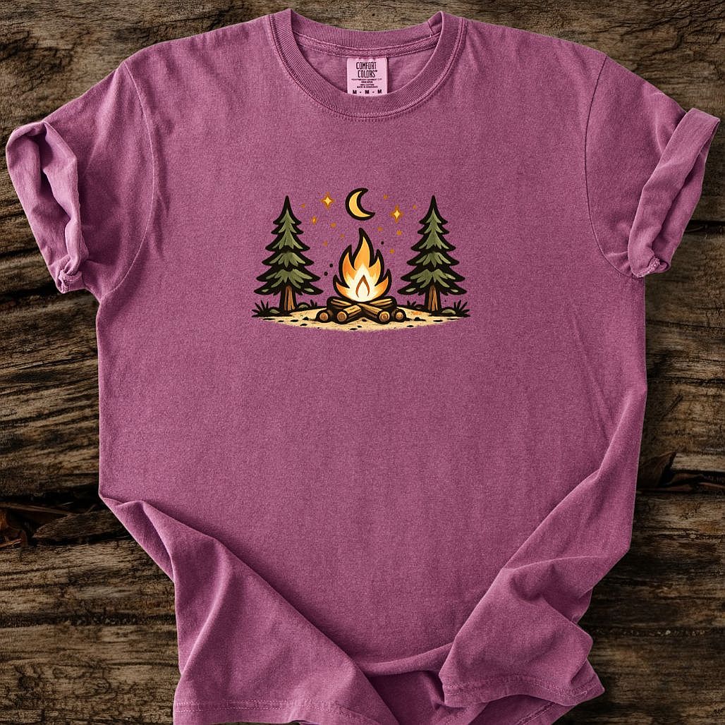 Midnight Campfire - Small Print T-Shirt