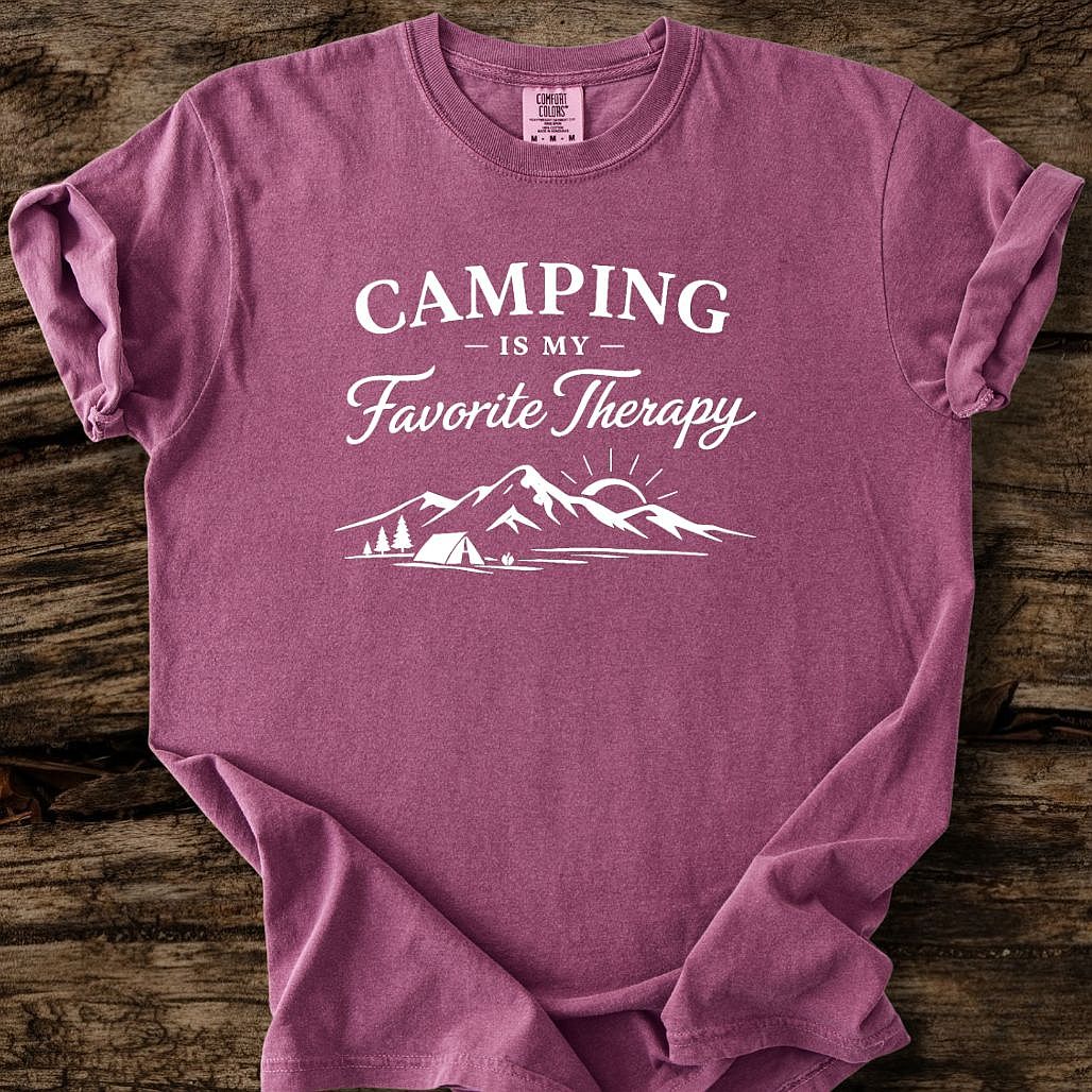 Camping Is My Favorite Therapy T-Shirt