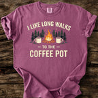 I Like Long Walks To The Coffee Pot T-Shirt