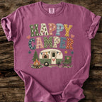 Happy Camper Faux Patchwork T-Shirt